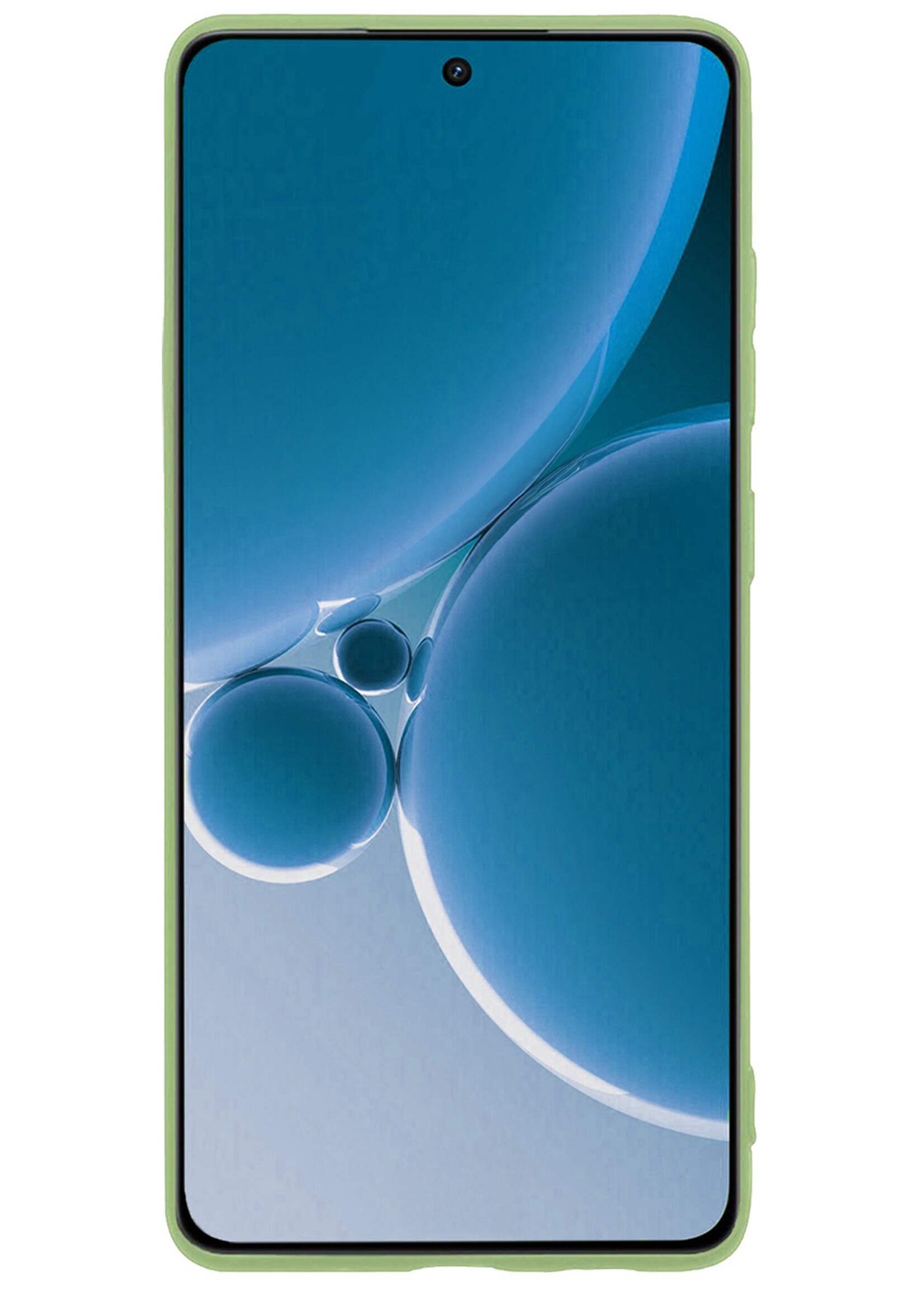 BTH Hoesje Geschikt voor OnePlus Nord 3 Hoesje Siliconen Case Hoes - Hoes Geschikt voor OnePlus Nord 3 Hoes Cover Case - Groen - 2 PACK