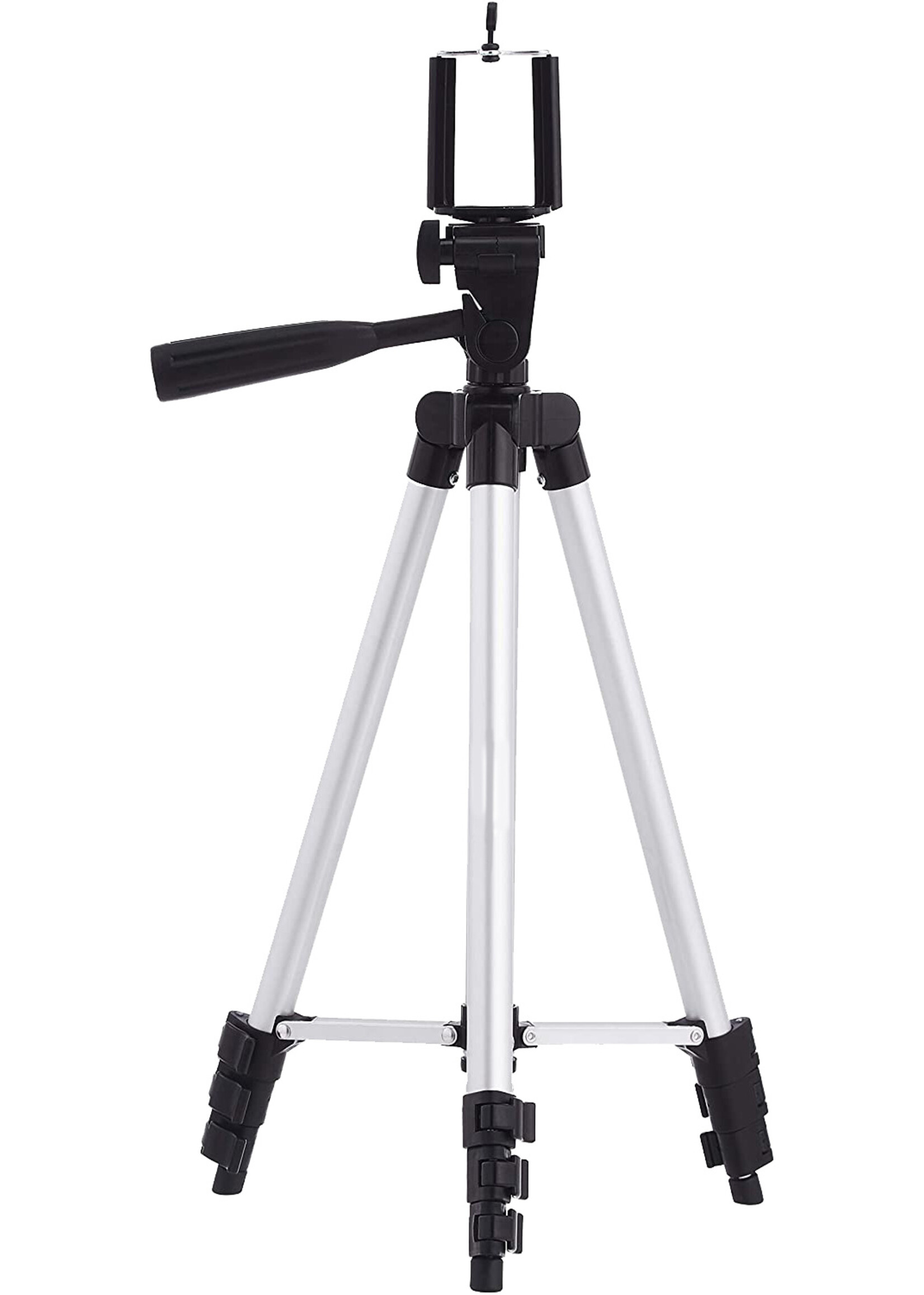 BTH Tripod Smartphone Statief Camera Tripod Verstelbaar Met Telefoon Houder 102 cm - Zwart
