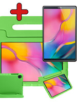 BTH BTH Samsung Galaxy Tab A 10.1 2019 Kinderhoes Met Screenprotector - Groen