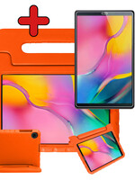 BTH BTH Samsung Galaxy Tab A 10.1 2019 Kinderhoes Met Screenprotector - Oranje