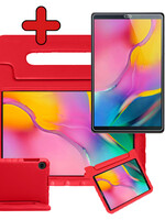 BTH BTH Samsung Galaxy Tab A 10.1 2019 Kinderhoes Met Screenprotector - Rood