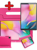 BTH BTH Samsung Galaxy Tab A 10.1 2019 Kinderhoes Met Screenprotector - Roze