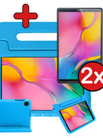 BTH BTH Samsung Galaxy Tab A 10.1 2019 Kinderhoes Met 2x Screenprotector - Blauw