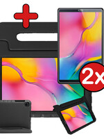 BTH BTH Samsung Galaxy Tab A 10.1 2019 Kinderhoes Met 2x Screenprotector - Zwart