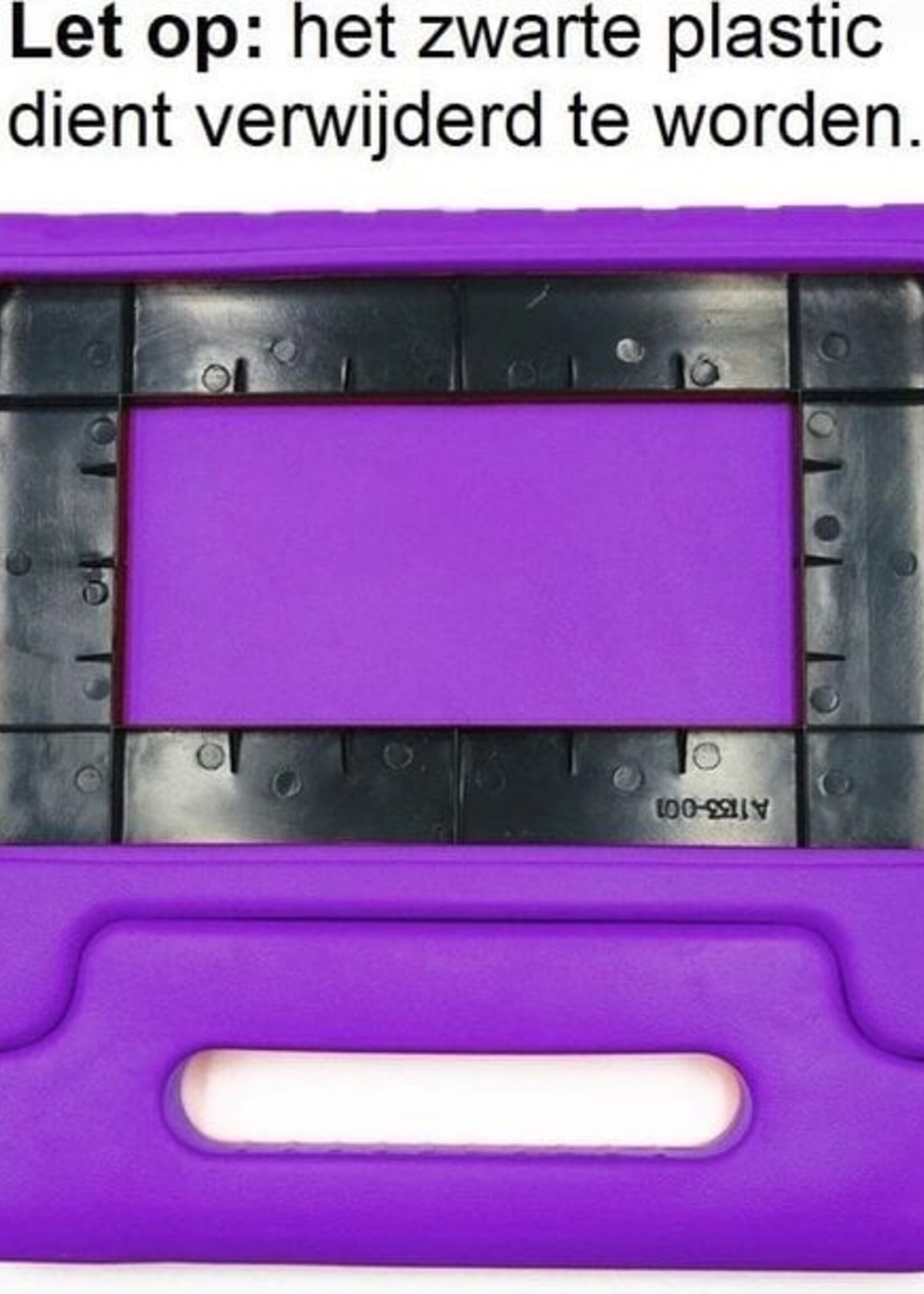 BTH Kinderhoes Geschikt voor Samsung Galaxy Tab A 10.1 2019 Hoes Kinder Hoesje Kids Case Cover Kidsproof Met 2x Screenprotector - Hoesje Geschikt voor Samsung Tab A 10.1 2019 Hoesje Kinder Hoes - Paars