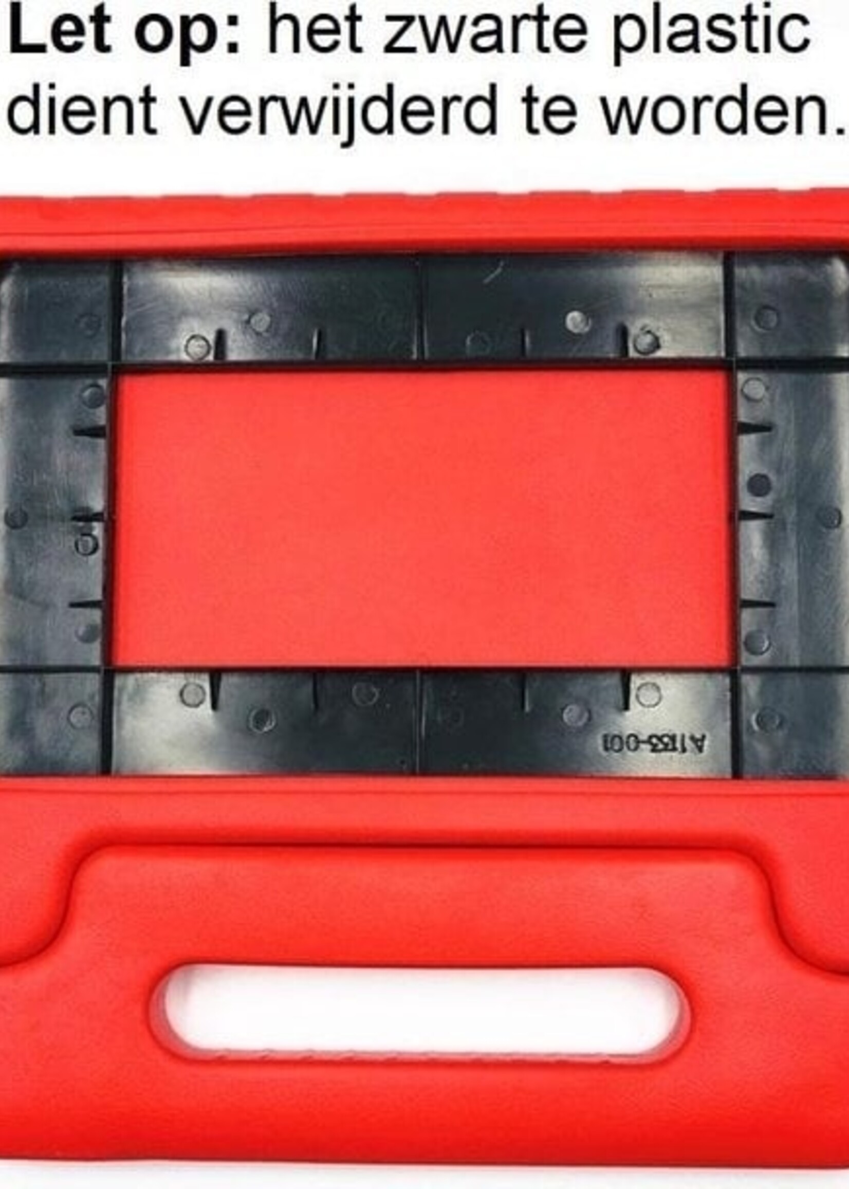 BTH Kinderhoes Geschikt voor Samsung Galaxy Tab A 10.1 2019 Hoes Kinder Hoesje Kids Case Cover Kidsproof Met 2x Screenprotector - Hoesje Geschikt voor Samsung Tab A 10.1 2019 Hoesje Kinder Hoes - Rood