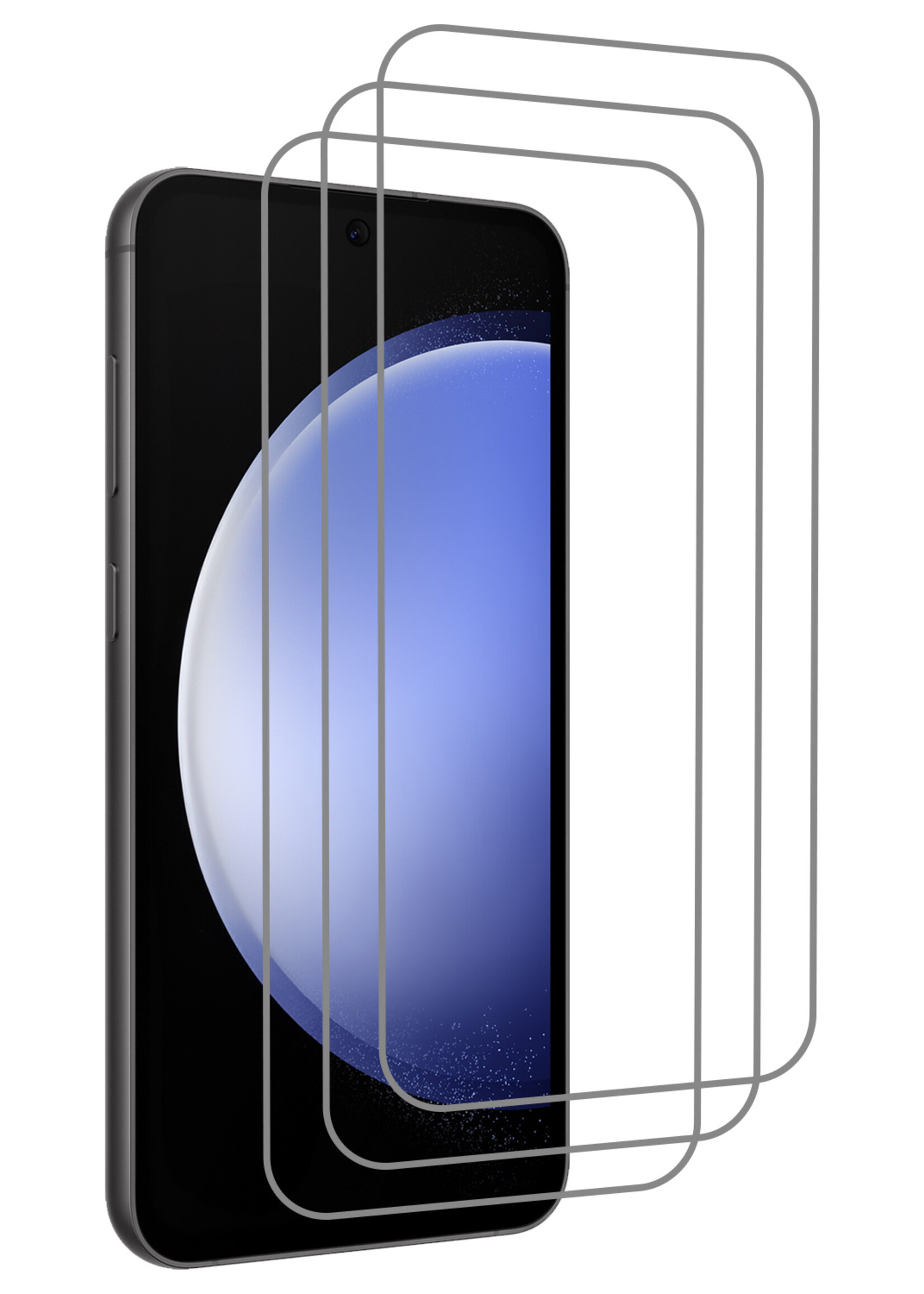 BTH Screenprotector Geschikt voor Samsung S23 FE Screenprotector Glas Gehard Tempered Glass - Screenprotector Geschikt voor Samsung Galaxy S23 FE Screen Protector Screen Cover - 3 PACK