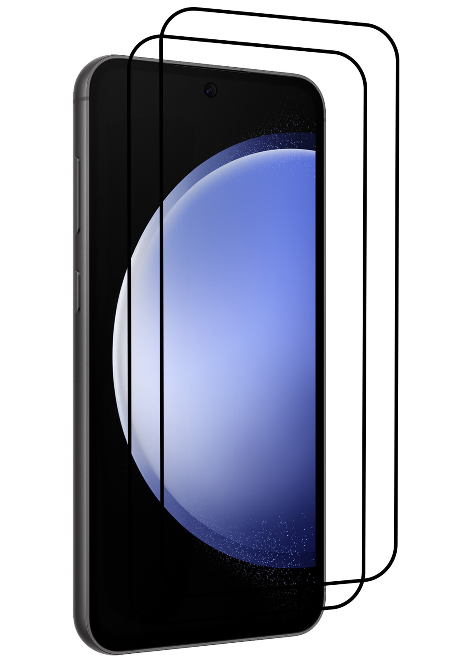 BTH Screenprotector Geschikt voor Samsung S23 FE Screenprotector Glas Gehard Tempered Glass Full Cover - Screenprotector Geschikt voor Samsung Galaxy S23 FE Screen Protector Screen Cover - 2 PACK
