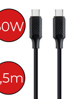 BTH BTH USB-C naar USB-A kabel (60W) - 1.8 meter - Zwart