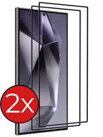 BTH BTH Samsung Galaxy S24 Ultra Screenprotector Glas Full Cover 2D - 2 PACK