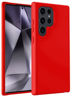 BTH BTH Samsung Galaxy S24 Ultra Hoesje Siliconen - Rood