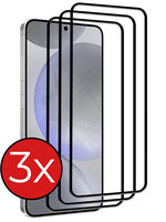BTH BTH Samsung Galaxy S24 Plus Screenprotector Glas Full Cover 2D - 3 PACK