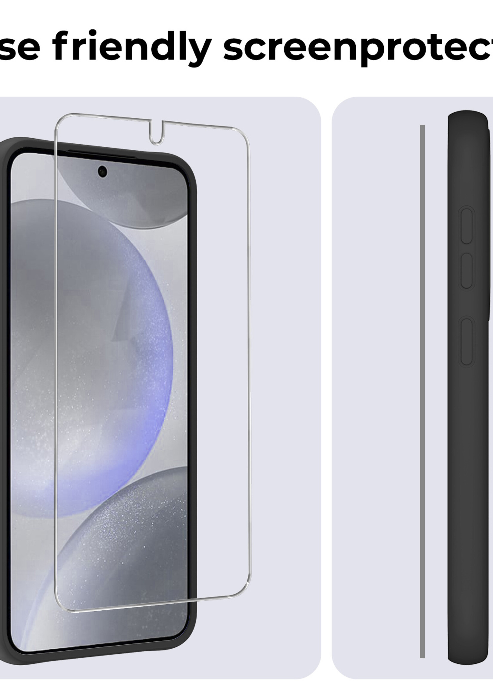 BTH Screenprotector Geschikt voor Samsung S24 Plus Screenprotector Glas Gehard Tempered Glass - Screenprotector Geschikt voor Samsung Galaxy S24 Plus Screen Protector Screen Cover - 3 PACK