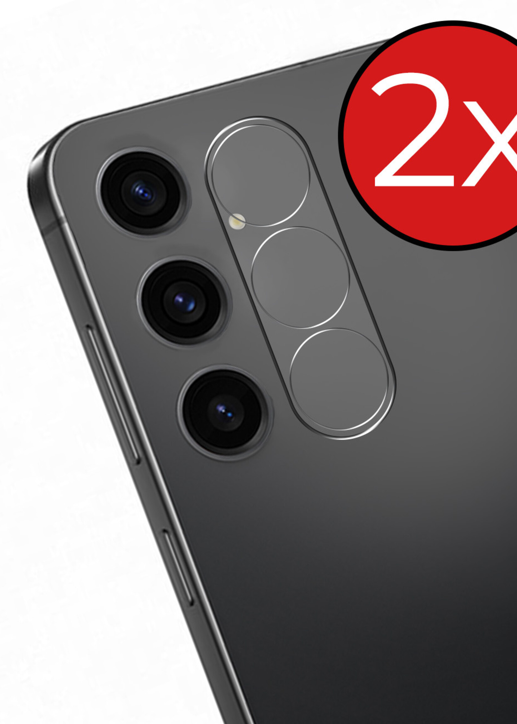 BTH Screenprotector Geschikt voor Samsung S24 Camera Lens Screenprotector Glas - Screenprotector Geschikt voor Samsung Galaxy S24 Screenprotector Camera Protector Gehard Glas - 2 PACK