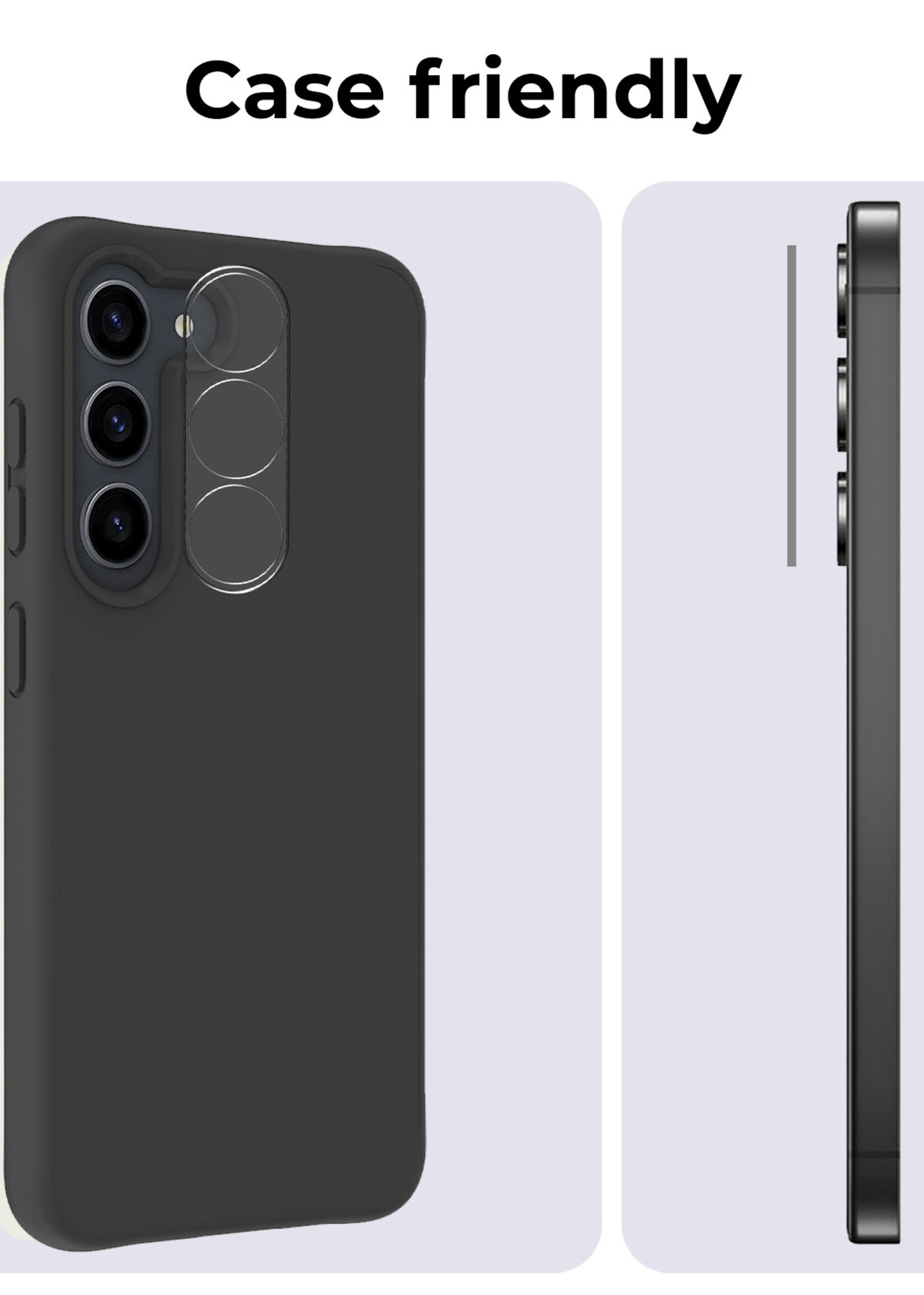 BTH Screenprotector Geschikt voor Samsung S24 Plus Camera Lens Screenprotector Glas - Screenprotector Geschikt voor Samsung Galaxy S24 Plus Screenprotector Camera Protector Gehard Glas