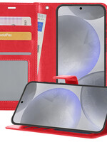 BTH BTH Samsung Galaxy S24 Hoesje Bookcase - Rood