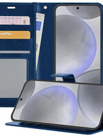 BTH BTH Samsung Galaxy S24 Plus Hoesje Bookcase - Donkerblauw