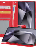 BTH BTH Samsung Galaxy S24 Ultra Hoesje Bookcase - Rood