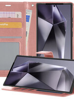 BTH BTH Samsung Galaxy S24 Ultra Hoesje Bookcase - Rose Goud