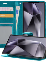 BTH BTH Samsung Galaxy S24 Ultra Hoesje Bookcase - Turquoise
