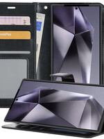 BTH BTH Samsung Galaxy S24 Ultra Hoesje Bookcase - Zwart