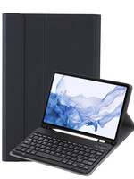 BTH BTH Samsung Galaxy Tab S9 FE Plus Toetsenbordhoes - Zwart