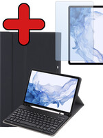 BTH BTH Samsung Galaxy Tab S9 Plus Toetsenbordhoes Met Screenprotector - Zwart