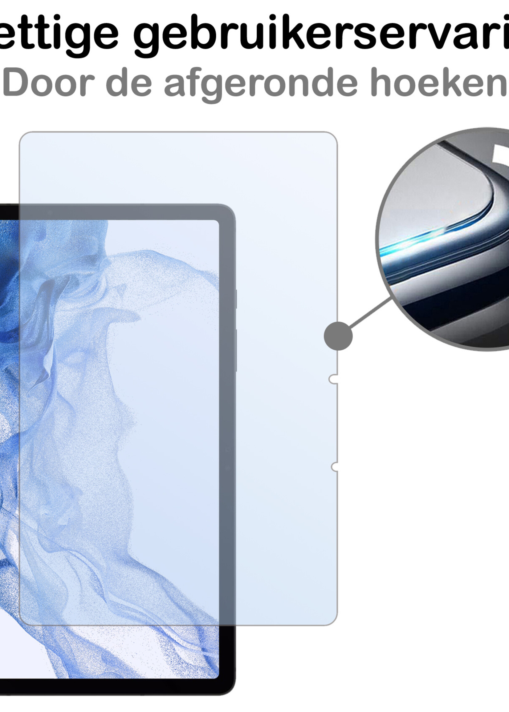 BTH Hoes Geschikt voor Samsung Galaxy Tab S9 FE Plus Hoes Toetsenbord Hoesje Keyboard Case Cover Met Screenprotector - Hoesje Geschikt voor Samsung Tab S9 FE Plus Hoes Toetsenbord Case - Zwart