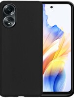 BTH BTH OPPO A58 Hoesje Siliconen - Zwart