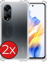 BTH BTH OPPO A98 Hoesje Shockproof - Transparant - 2 PACK