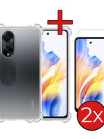 BTH BTH OPPO A98 Hoesje Shockproof Met 2x Screenprotector
