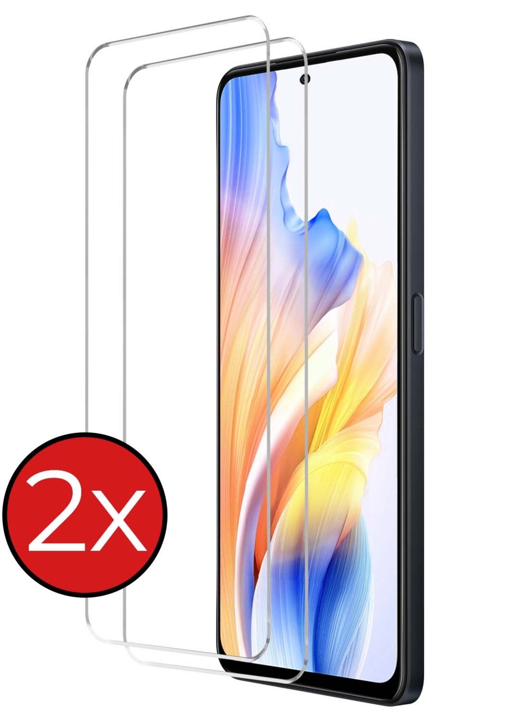 BTH Screenprotector Geschikt voor OPPO A98 Screenprotector Glas Gehard Tempered Glass - Screenprotector Geschikt voor OPPO A98 Screen Protector Screen Cover - 2 PACK