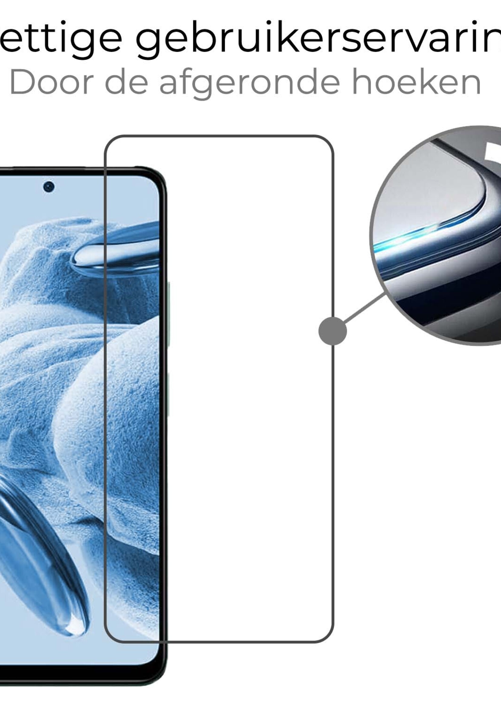 BTH Screenprotector Geschikt voor Xiaomi Redmi Note 12 5G Screenprotector Glas Gehard Tempered Glass - Screenprotector Geschikt voor Xiaomi Redmi Note 12 5G Screen Protector Screen Cover