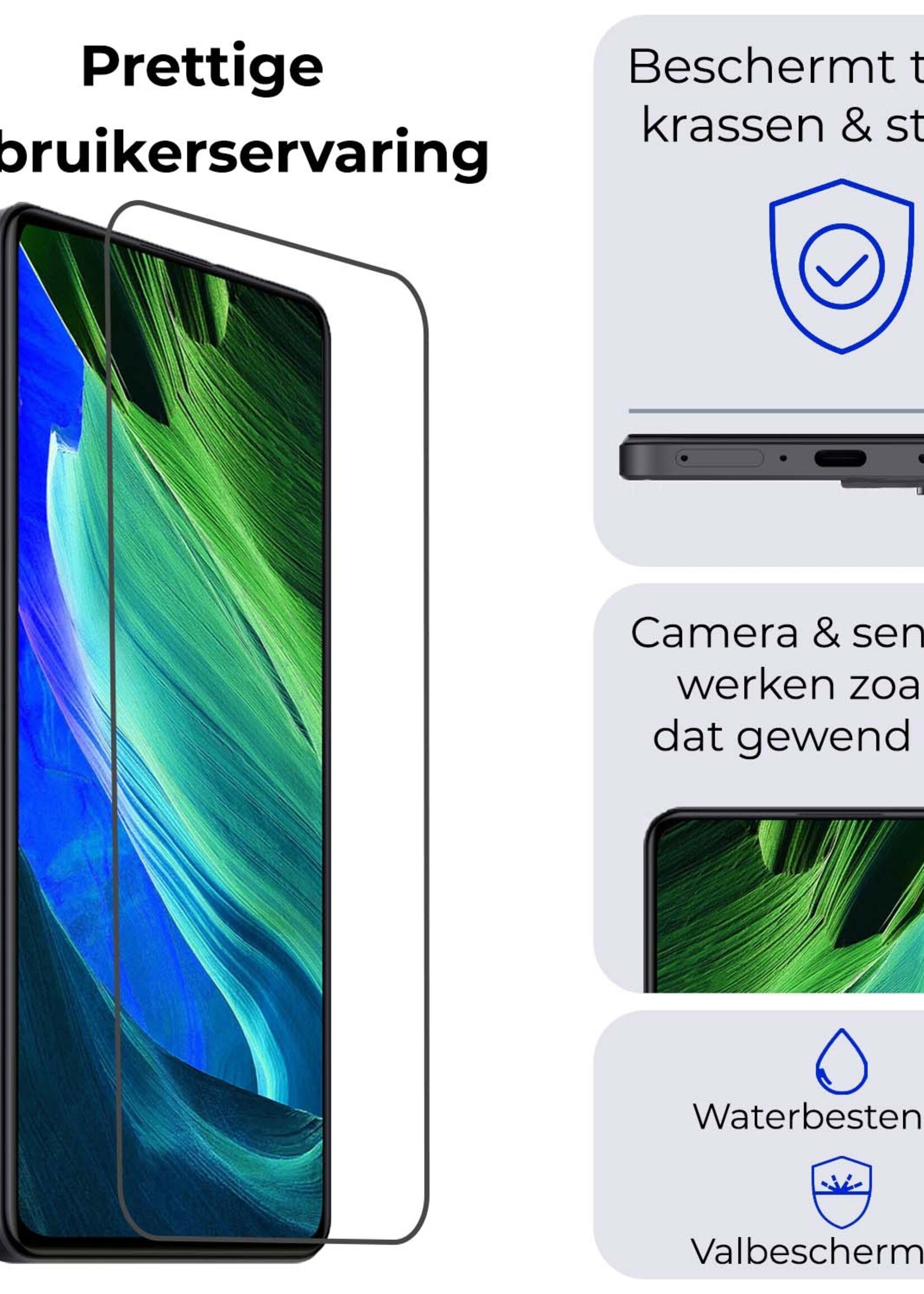 BTH Screenprotector Geschikt voor Xiaomi Redmi Note 12 Pro Screenprotector Glas Gehard Tempered Glass - Screenprotector Geschikt voor Xiaomi Redmi Note 12 Pro Screen Protector Screen Cover - 3 PACK