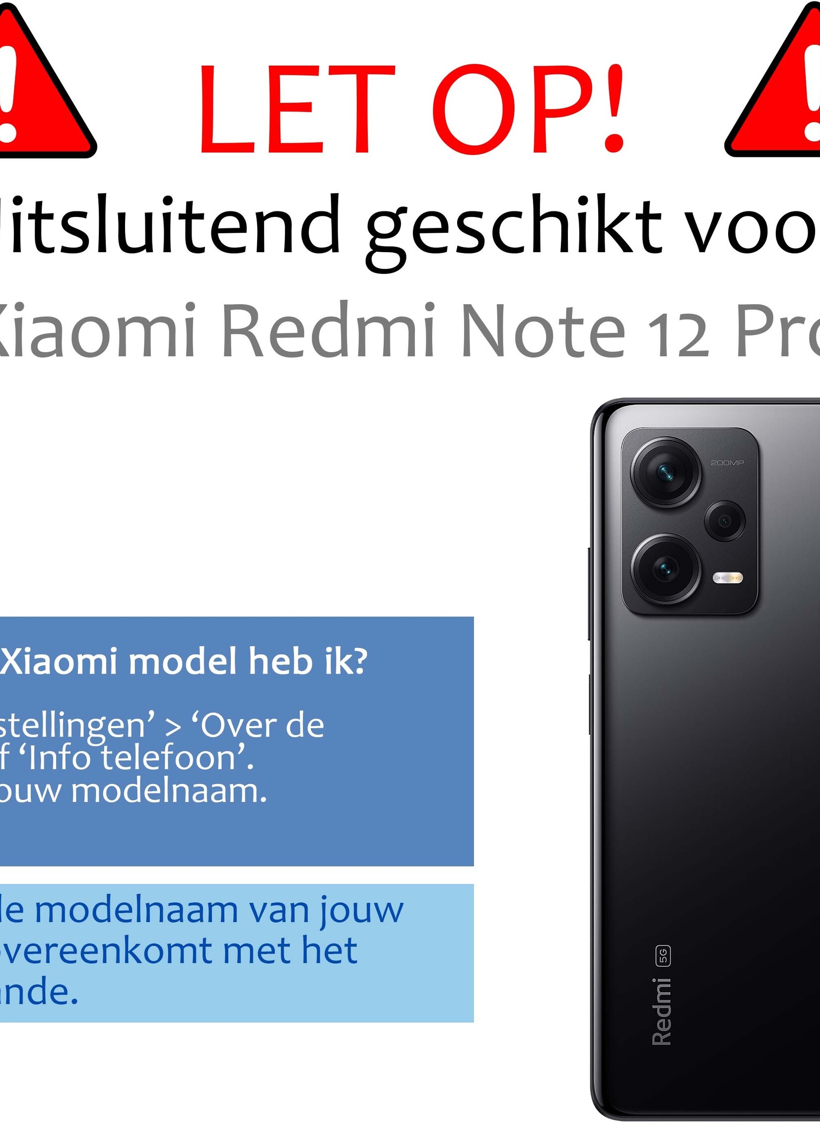 BTH Screenprotector Geschikt voor Xiaomi Redmi Note 12 Pro+ Screenprotector Glas Gehard Tempered Glass - Screenprotector Geschikt voor Xiaomi Redmi Note 12 Pro+ Screen Protector Screen Cover