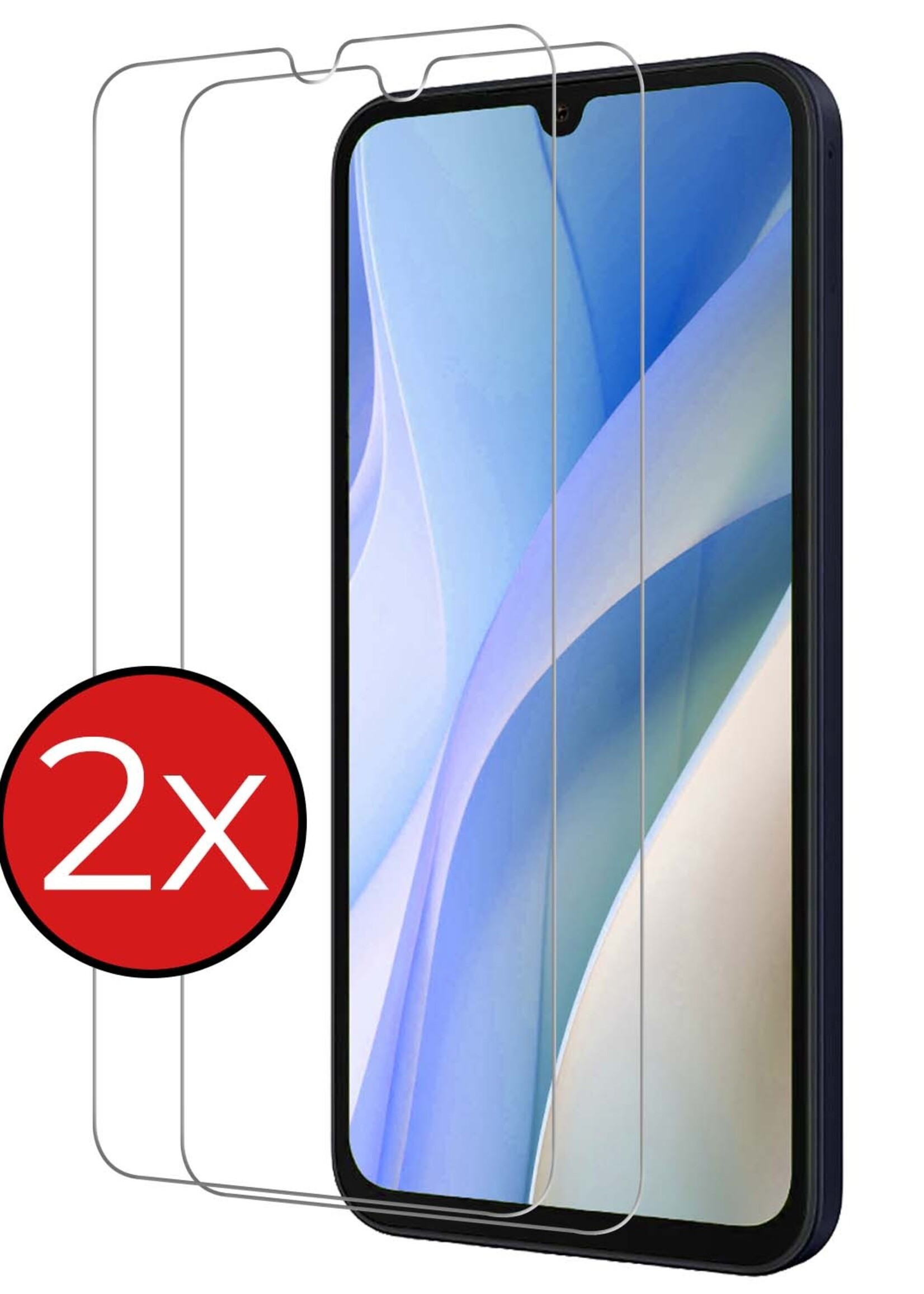 BTH Screenprotector Geschikt voor Samsung A15 Screenprotector Glas Gehard Tempered Glass - Screenprotector Geschikt voor Samsung Galaxy A15 Screen Protector Screen Cover - 2 PACK