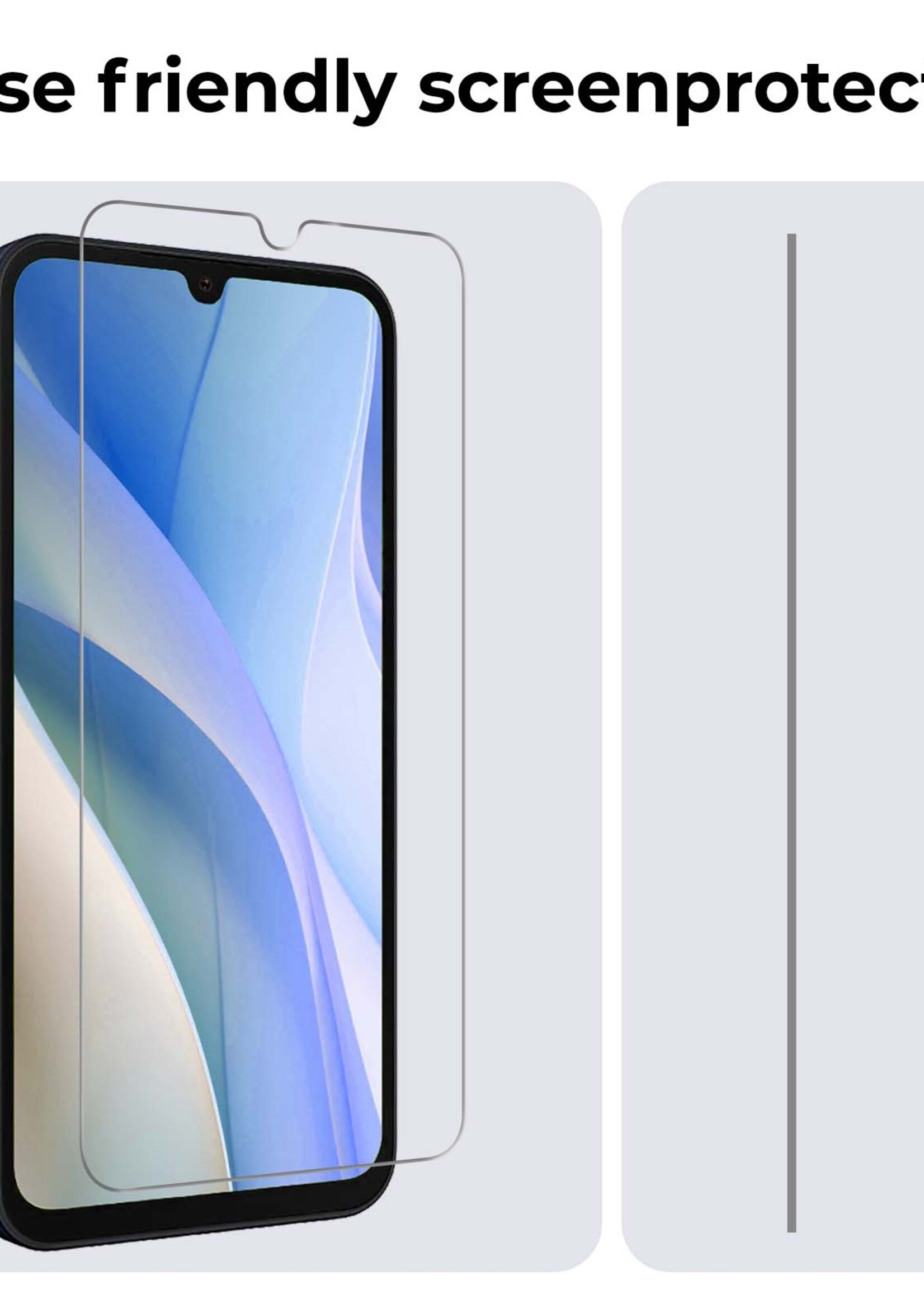 BTH Screenprotector Geschikt voor Samsung A15 Screenprotector Glas Gehard Tempered Glass - Screenprotector Geschikt voor Samsung Galaxy A15 Screen Protector Screen Cover - 2 PACK