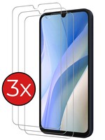 BTH BTH Samsung Galaxy A15 Screenprotector Glas  - 3 PACK