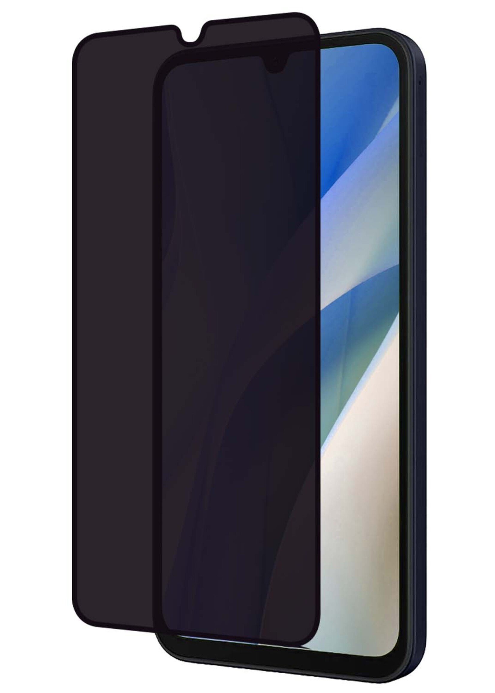 BTH Screenprotector Geschikt voor Samsung A15 Screenprotector Privacy Glas Gehard Full Cover - Screenprotector Geschikt voor Samsung Galaxy A15 Screenprotector Privacy Tempered Glass