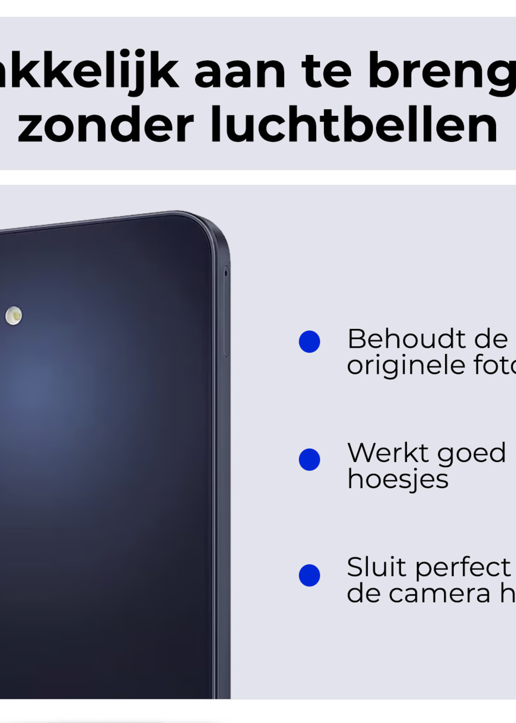 BTH Screenprotector Geschikt voor Samsung A15 Camera Lens Screenprotector Glas - Screenprotector Geschikt voor Samsung Galaxy A15 Screenprotector Camera Protector Gehard Glas - 2 PACK