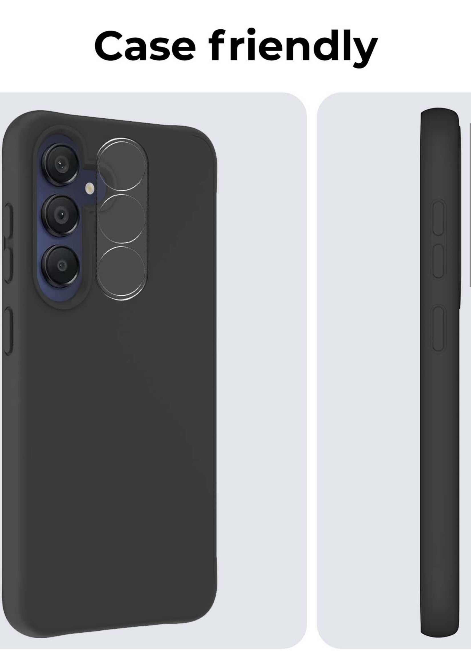 BTH Screenprotector Geschikt voor Samsung A15 Camera Lens Screenprotector Glas - Screenprotector Geschikt voor Samsung Galaxy A15 Screenprotector Camera Protector Gehard Glas - 3 PACK