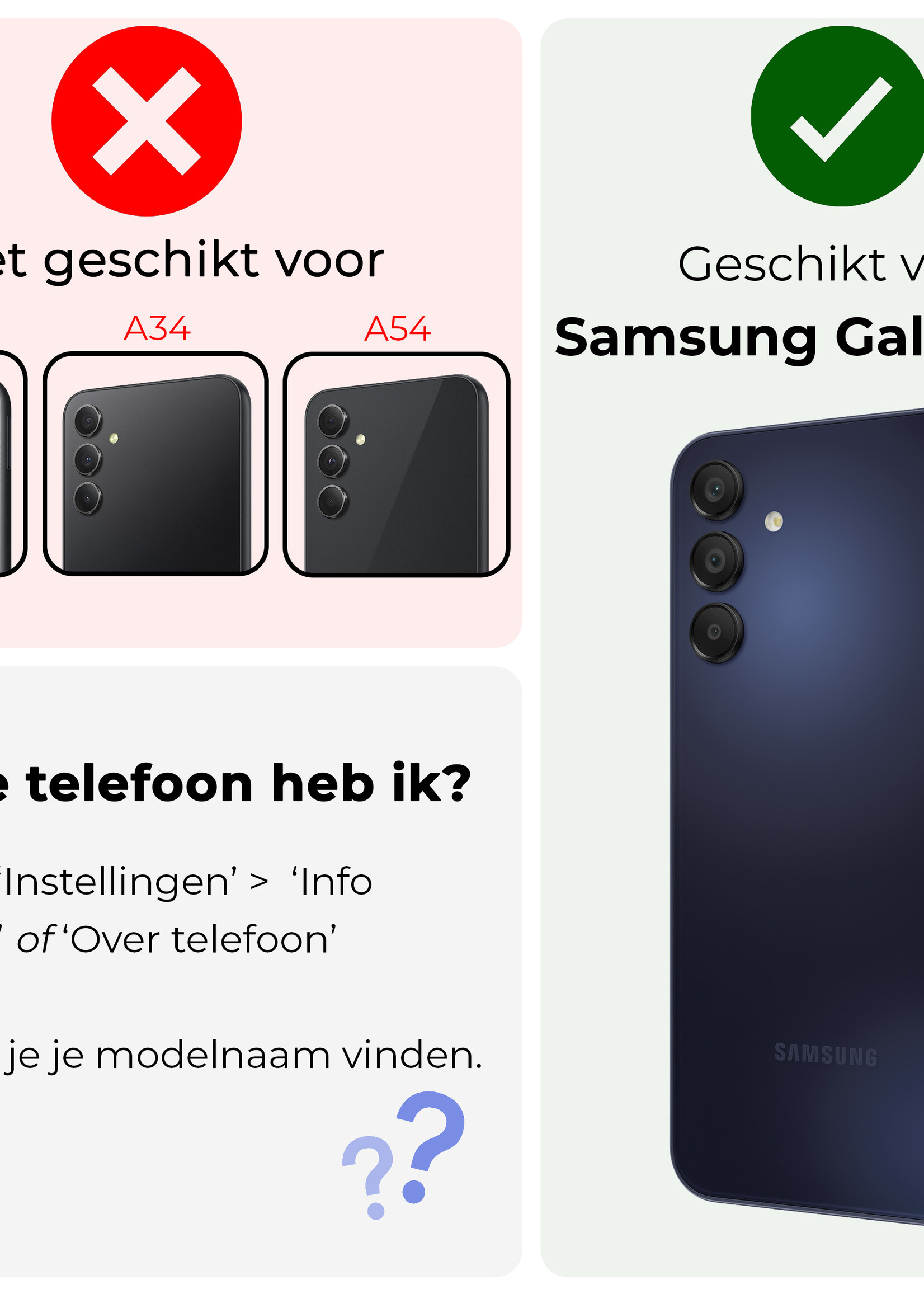 BTH Screenprotector Geschikt voor Samsung A15 Camera Lens Screenprotector Glas - Screenprotector Geschikt voor Samsung Galaxy A15 Screenprotector Camera Protector Gehard Glas - 3 PACK