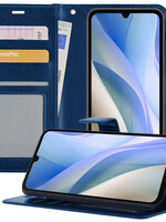 BTH BTH Samsung Galaxy A15 Hoesje Bookcase - Donkerblauw