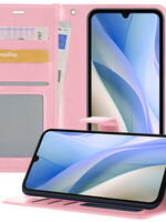 BTH BTH Samsung Galaxy A15 Hoesje Bookcase - Lichtroze