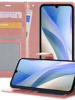 BTH BTH Samsung Galaxy A15 Hoesje Bookcase - Rose Goud
