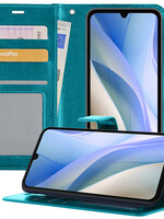 BTH BTH Samsung Galaxy A15 Hoesje Bookcase - Turquoise
