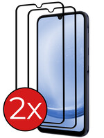 BTH BTH Samsung Galaxy A25 Screenprotector Glas Full Cover 2D - 2 PACK