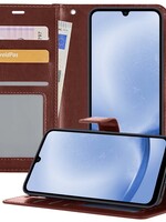 BTH BTH Samsung Galaxy A25 Hoesje Bookcase - Bruin