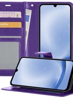 BTH BTH Samsung Galaxy A25 Hoesje Bookcase - Paars