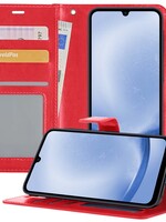 BTH BTH Samsung Galaxy A25 Hoesje Bookcase - Rood